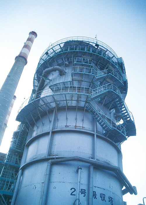 脱硫塔解体工事
