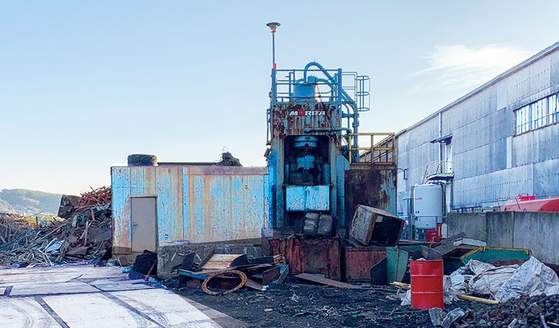 1000AK型ギロチンプレス：㈱森田環境テック